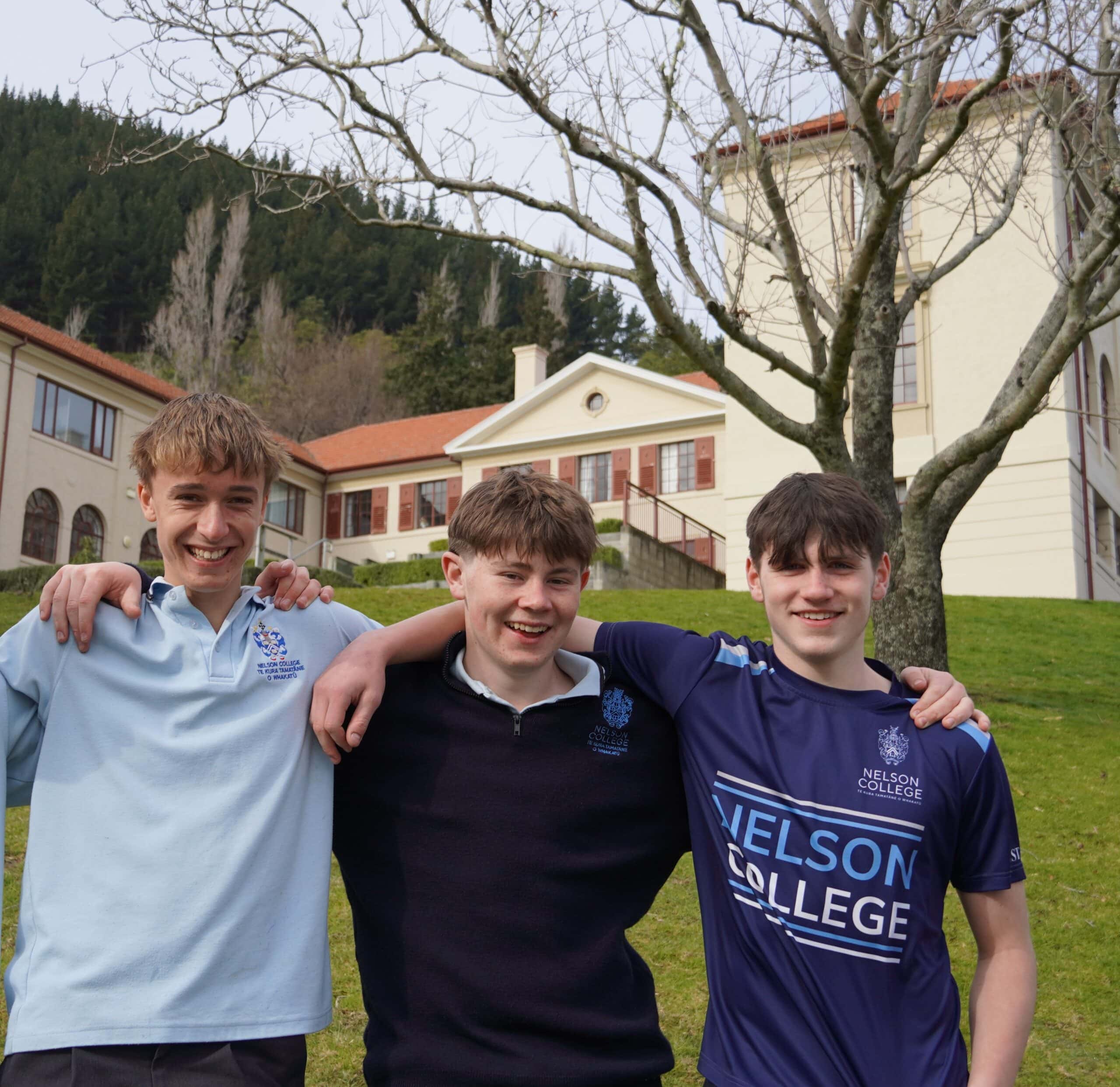 Boys at Nelson College Boarding